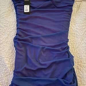 Fashion Nova Royal Mesh Romper